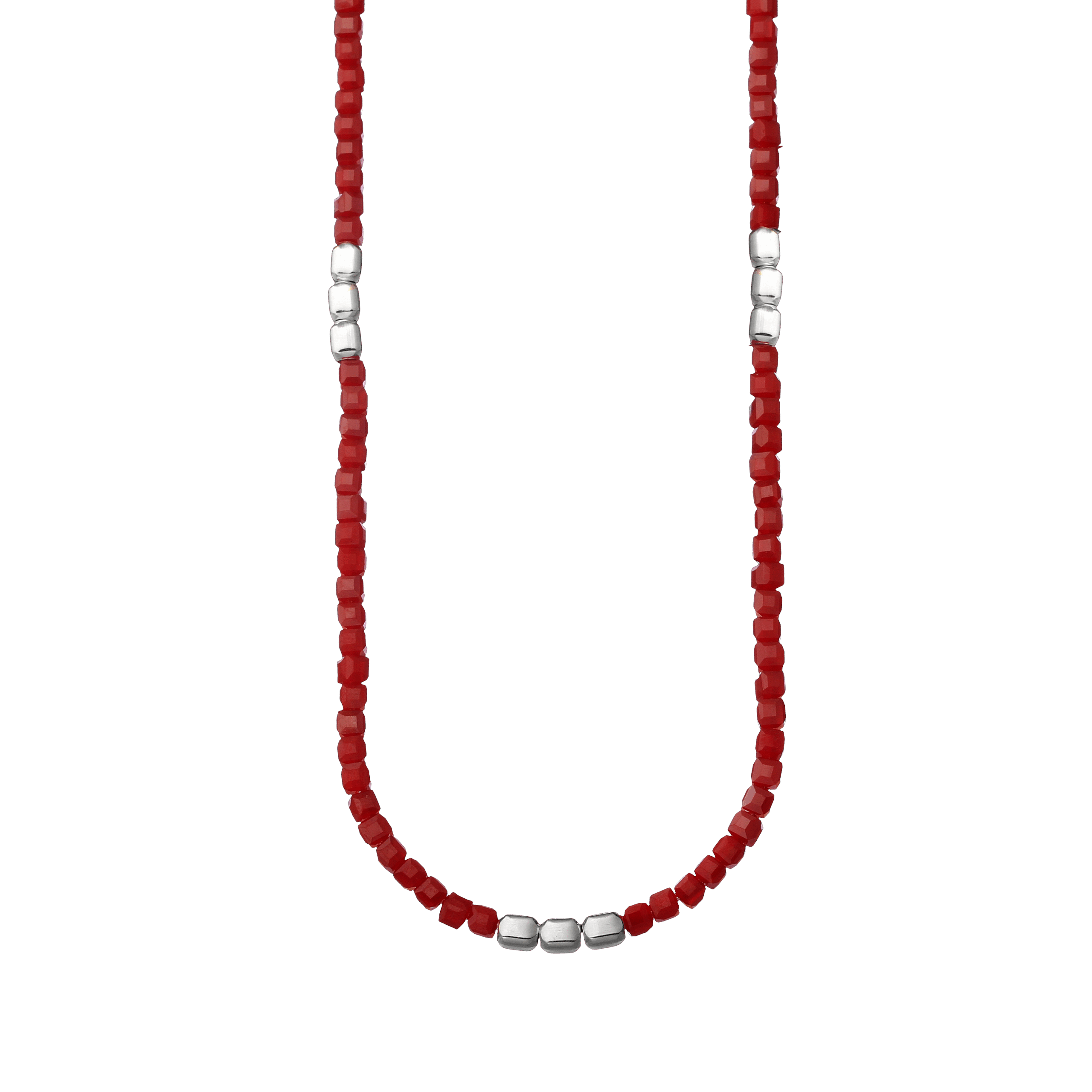 GIROCOLLO MEZZI CRISTALLI ROSSO