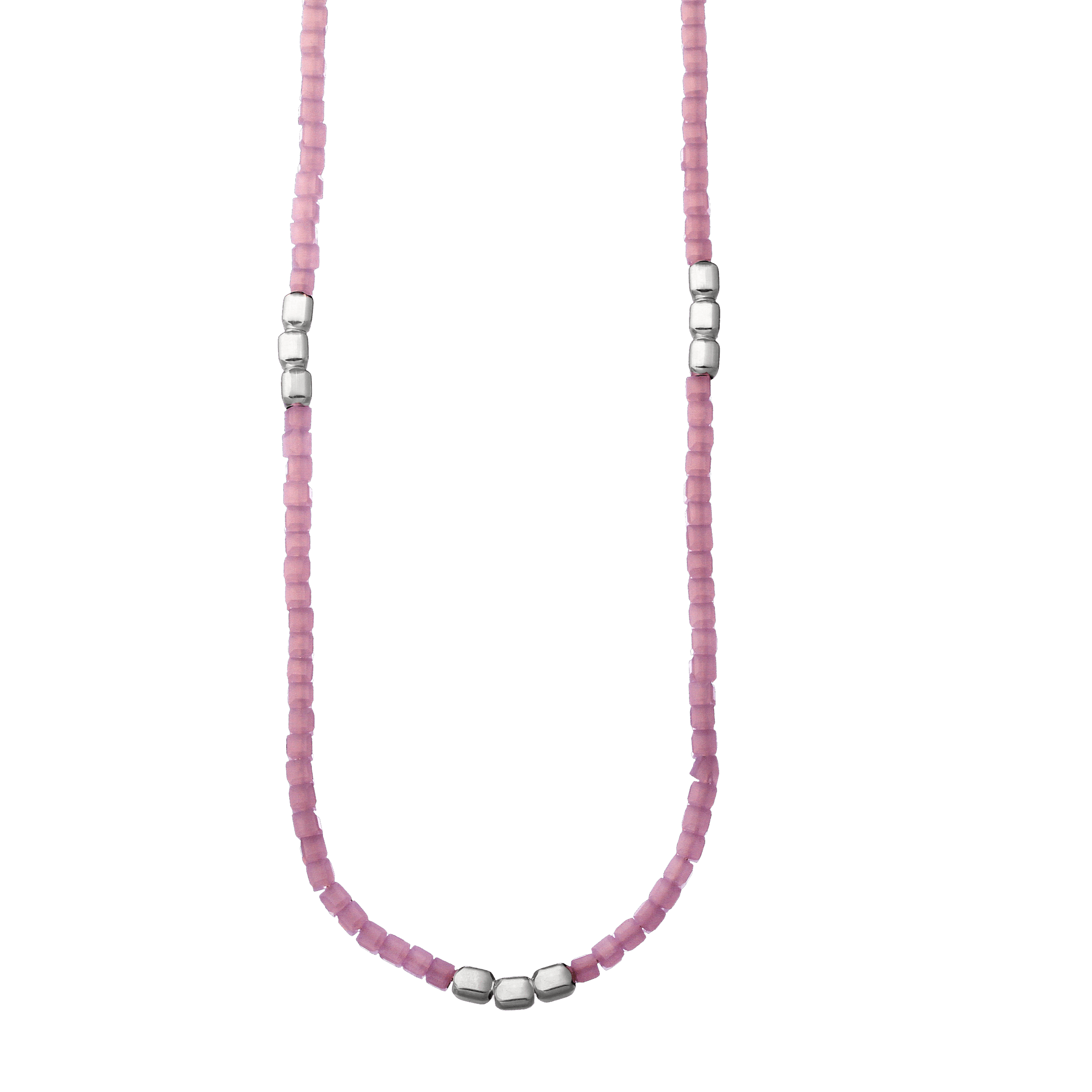 GIROCOLLO MEZZI CRISTALLI ROSA